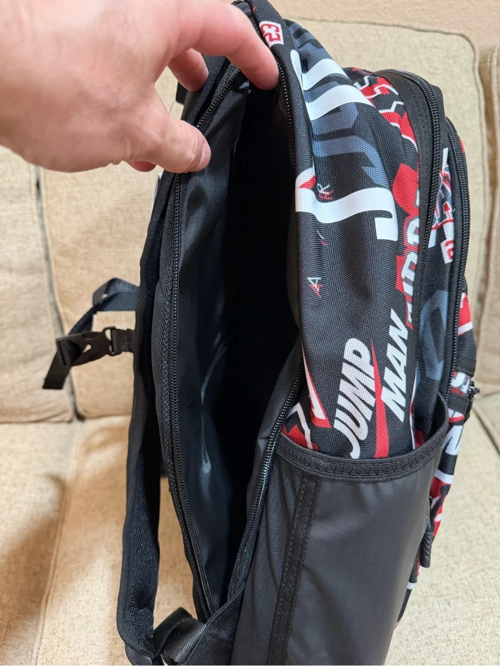 New Nike x Air Jordan Patrol Backpack Red Black Large